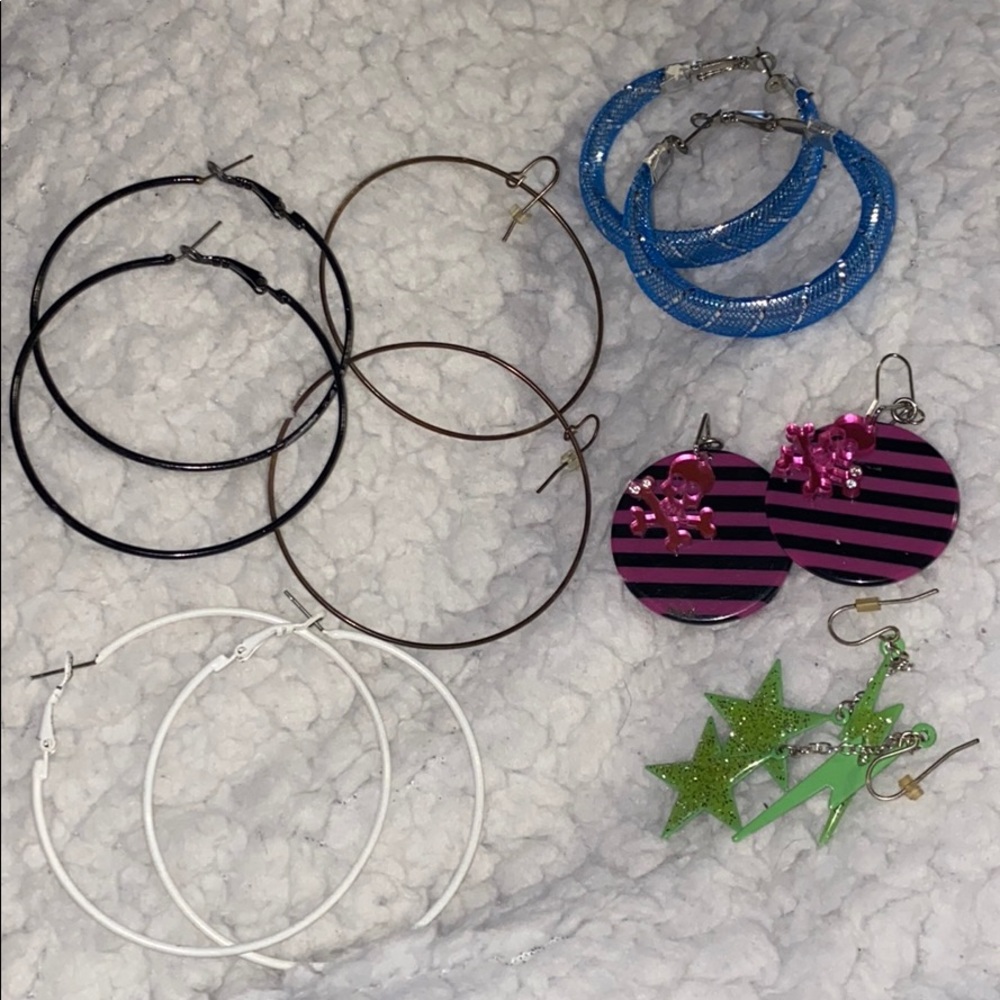 6 pairs Earrings from the 2000s